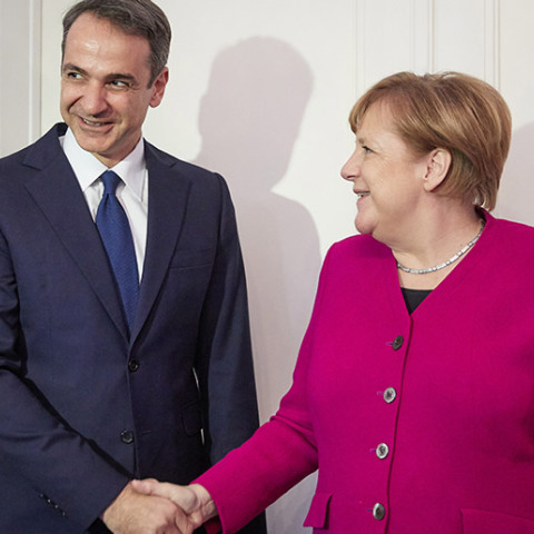 Κυριάκος Μητσοτάκης - Άνγκελα Μέρκελ 