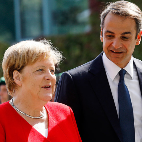 Κυριάκος Μητσοτάκης - Άνγκελα Μέρκελ 