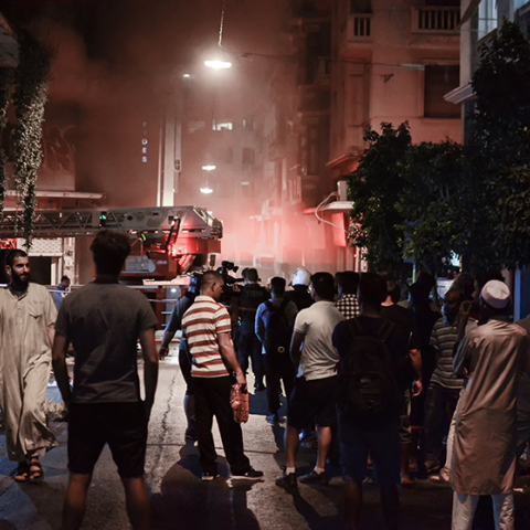 Φωτιά στην οδό Μενάνδρου