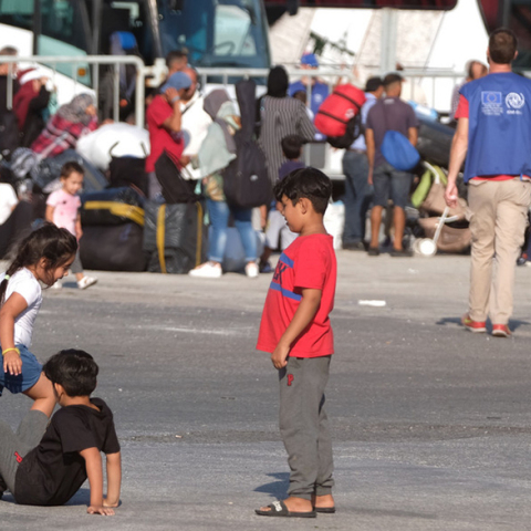 Πρόσφυγες στη Μυτιλήνη