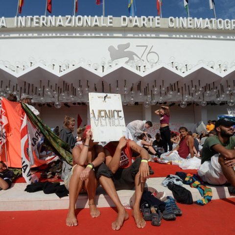 Διαμαρτυρία για την κλιματική αλλαγή στη Βενετία