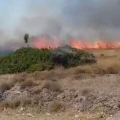 Μεγάλη πυρκαγιά στο Λαγονήσι