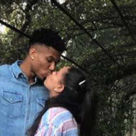 Ο Γιάννης Αντετοκούνμπο με την αγαπημένη του Μαράια 