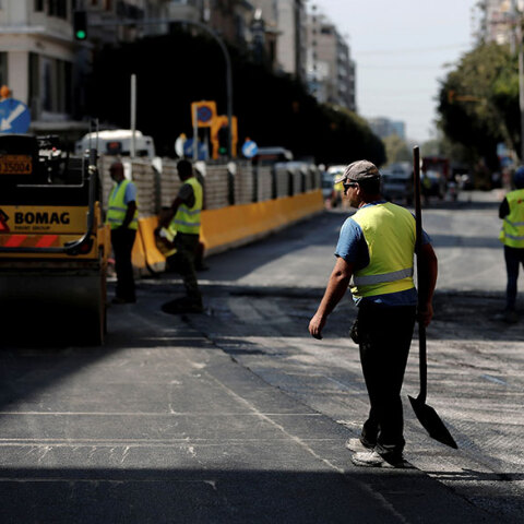 Εργασίες κατασκευής στο Μετρό Θεσσαλονίκης