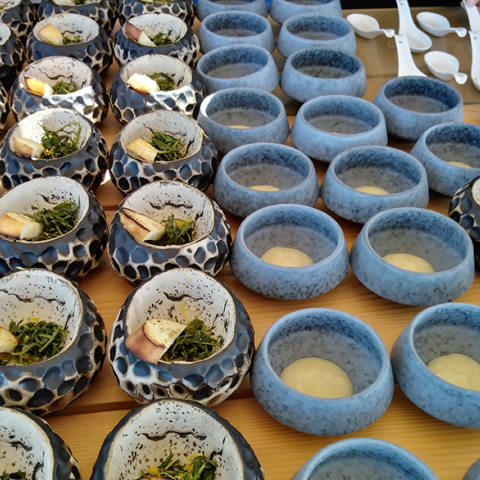 Πιάτα με ξενικά είδη ψαριών