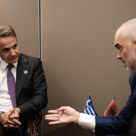 Κυριάκος Μητσοτάκης και Έντι Ράμα