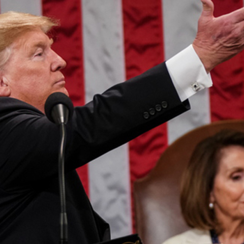 Ντόναλντ Τραμπ, Νάνσι Πέλοζι