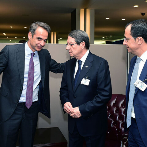 Συνάντηση Μητσοτάκη - Αναστασιάδη στη Νέα Υόρκη