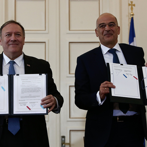 Μάικ Πομπέο-Νίκος Δένδιας