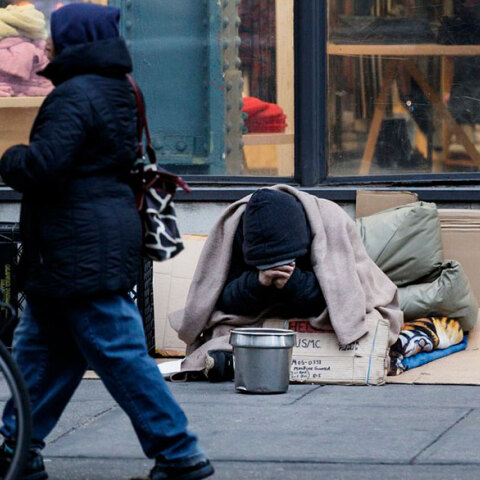 Άστεγος στη Νέα Υόρκη