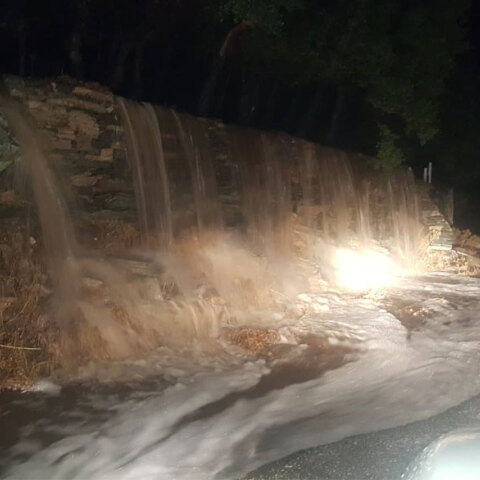 Προβλήματα από την καταιγίδα στην Άνδρο