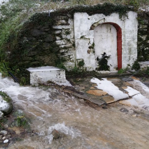 Βροχή στη Ζαγορά Πηλίου