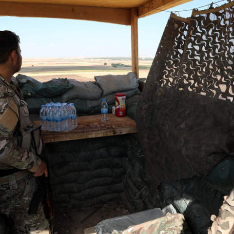 Φυλάκιο των κουρδικών δυνάμεων SDF