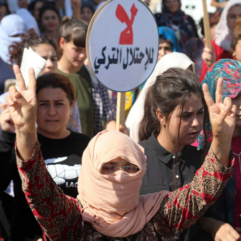 Κούρδοι διαδηλωτές