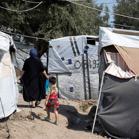 Καταυλισμός προσφύγων και μεταναστών στη Μόρια