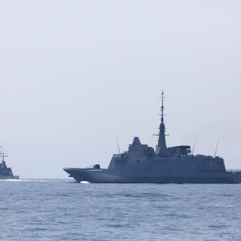 Γαλλοκυπριακή ναυτική άσκηση στα κυπριακά χωρικά ύδατα.