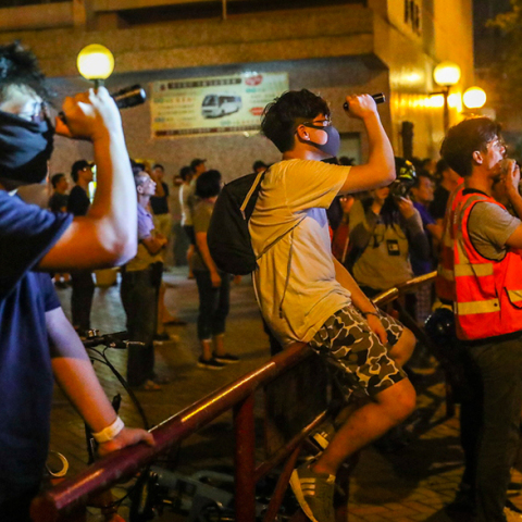 Διαδηλωτές στο Χονγκ Κονγκ