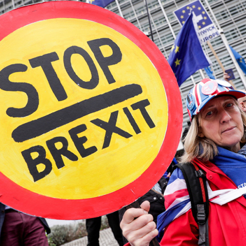 Διαδήλωση κατά του Brexit στις Βρυξέλλες