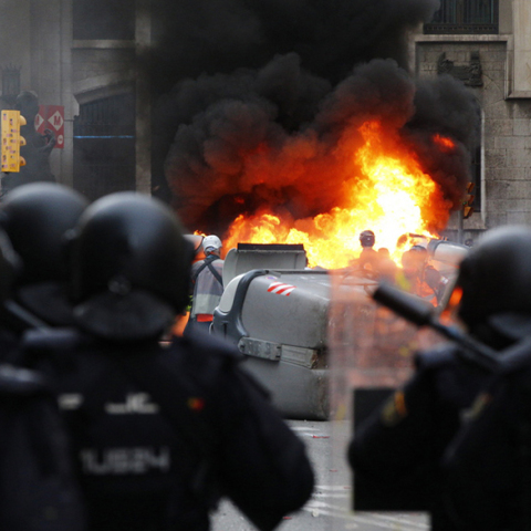 Οδομαχίες στη Βαρκελώνη