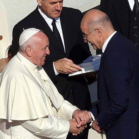 Πάπας Φραγκίσκος - Νίκος Δένδιας 