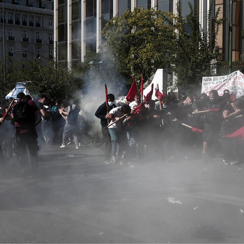 Επεισόδια στη φοιτητική πορεία στην Αθήνα 