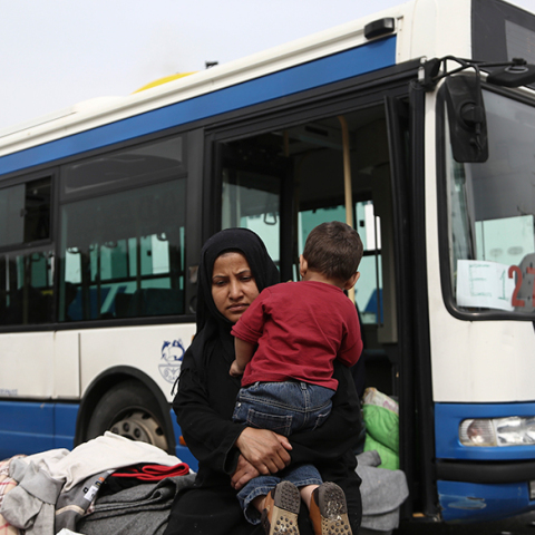 Μεταφορά μεταναστών στην ενδοχώρα