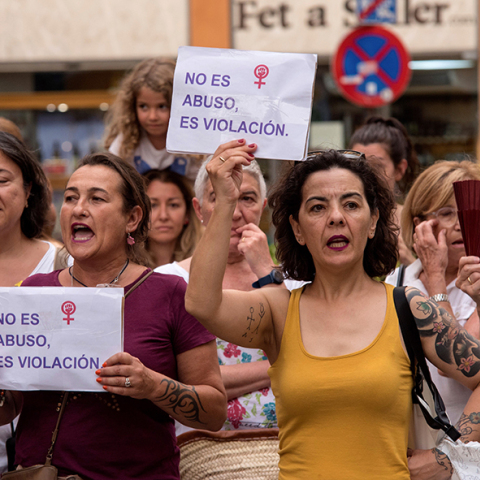 Διαδήλωση γυναικών στη Μαδρίτη
