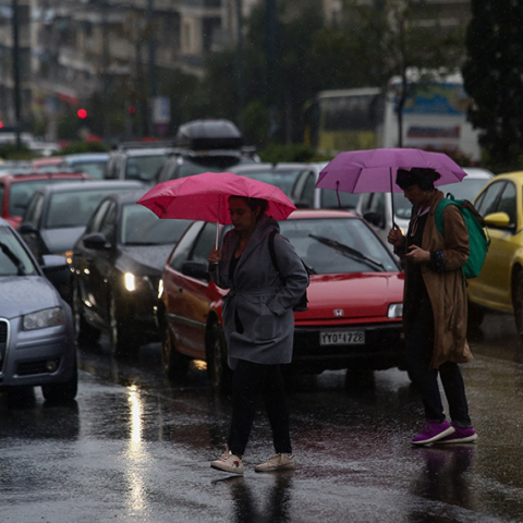 Βροχή στην Αθήνα 
