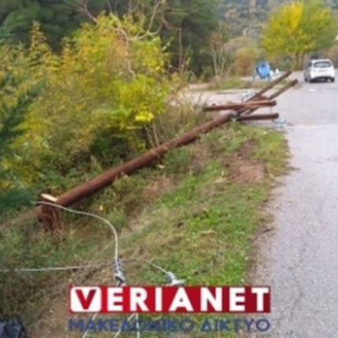 Φθορές σε κολόνες της ΔΕΗ