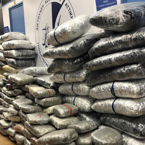 Κατασχέθηκαν 560 κιλά ακατέργαστης κάνναβης