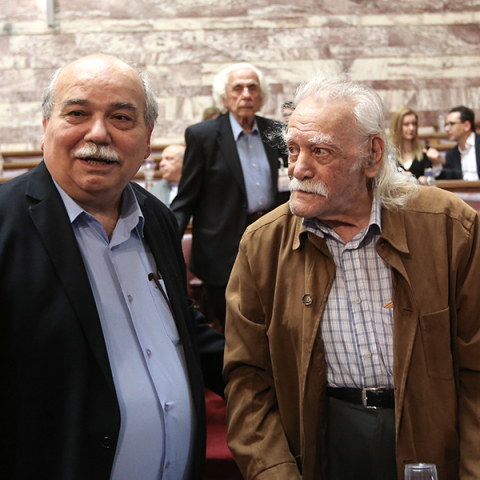 Νίκος Βούτσης, Μανώλης Γλέζος 