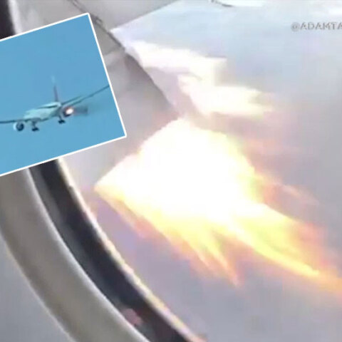ΗΠΑ: Αναγκαστική προσγείωση Boeing 777 στο Λος Άντζελες, όταν ένας από τους κινητήρες άρχισε να βγάζει φλόγες