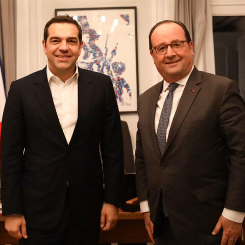 Συνάντηση Τσίπρα-Ολάντ στο Παρίσι