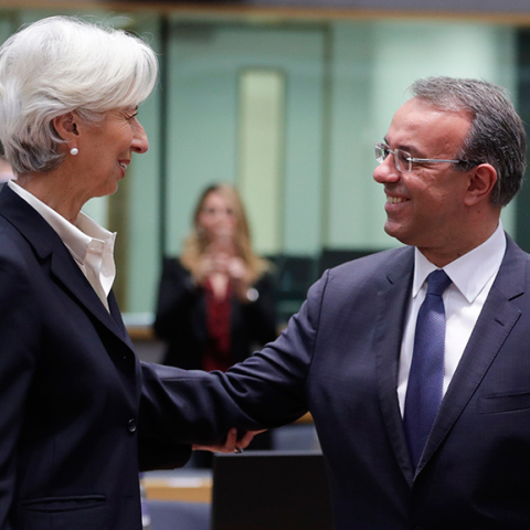 Κριστίν Λαγκάρντ, Χρήστος Σταϊκούρας