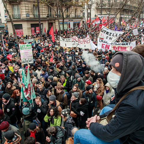Απεργιακές κινητοποιήσεις σε όλη τη Γαλλία