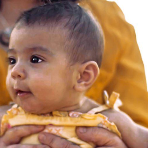 Η μικρή που γεννήθηκε 11 μήνες μετά τον θάνατο του πατέρα της 