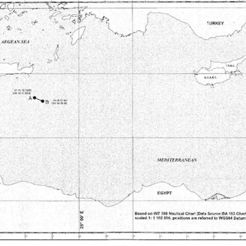 Ο χάρτης με τις θαλάσσιες ζώνες βάσει του μνημονίου Τουρκίας-Λιβύης