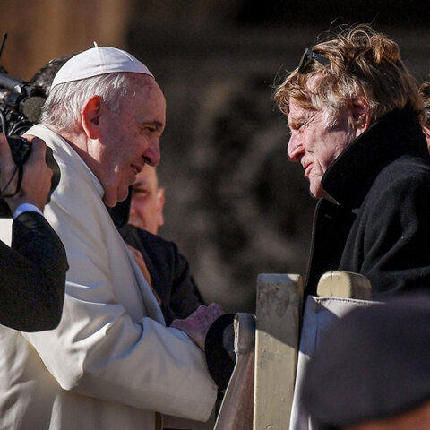 Πάπας Φραγκίσκος και Ρόμπερτ Ρέντφορντ