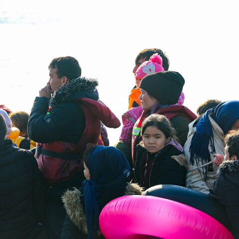 Πρόσφυγες και μετανάστες στη Λέσβο