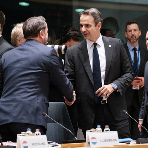 Ο Κυριάκος Μητσοτάκης στη Σύνοδο Κορυφής