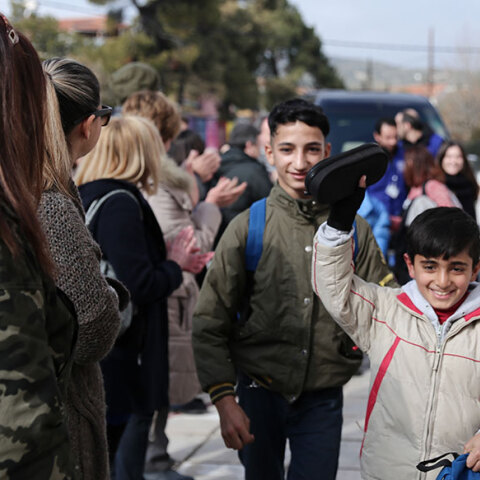 Προσφυγόπουλα σε σχολείο της Θεσσαλονίκης
