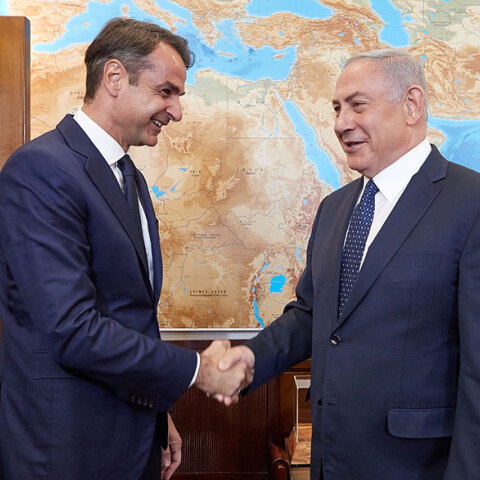 Κυριάκος Μητσοτάκης και Μπενιαμίν Νετανιάχου