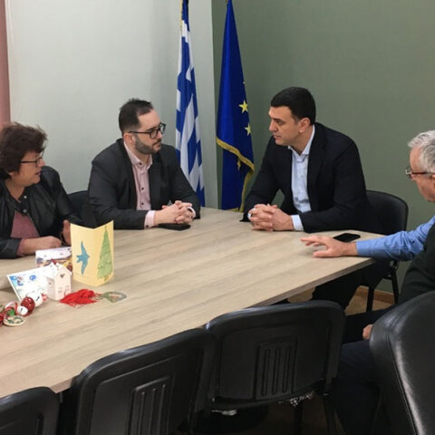 Επίσκεψη Βασίλη Κικίλια στο «Δαφνί»