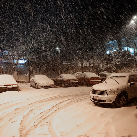 Χιόνια στην Πορταριά 