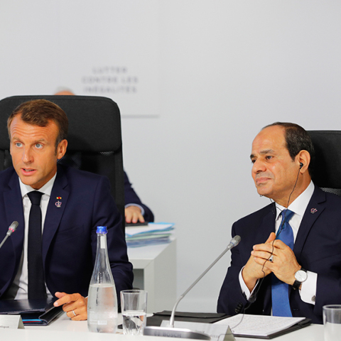 Εμανουέλ Μακρόν και Αμπντέλ Φάταχ αλ-Σίσι