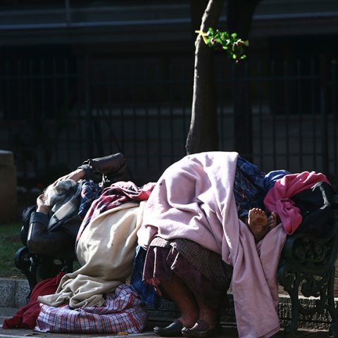 Άστεγοι στην Αθήνα