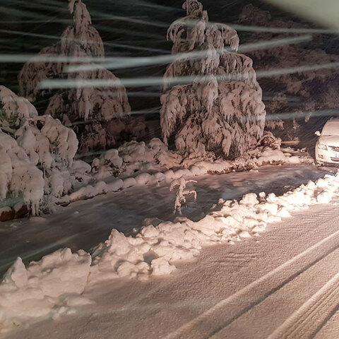 Χιονόπτωση στις Αφίδνες