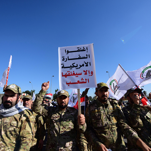 Κύμα διαμαρτυρίας στη Βαγδάτη κατά των αμερικανικών βομβαρδισμώ