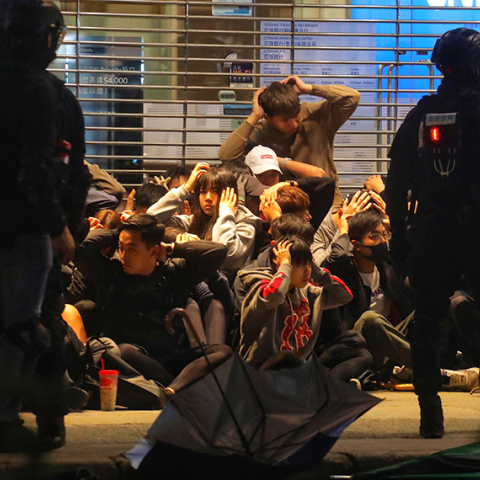 Πρωτοχρονιά με συλλήψεις στο Χονγκ Κονγκ