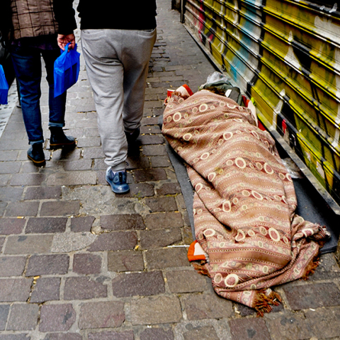 Άστεγοι στην Αθήνα